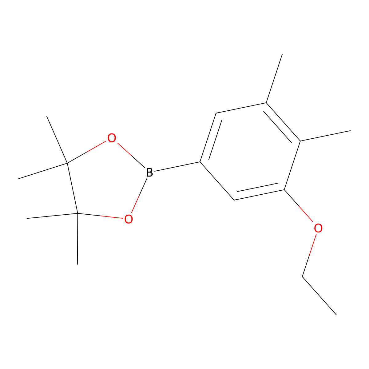 2-(3-Ethoxy-4,5-dimethylphenyl)-4,4,5,5-tetramethyl-1,3,2-dioxaborolane molecular structure, CAS 2377609-57-7