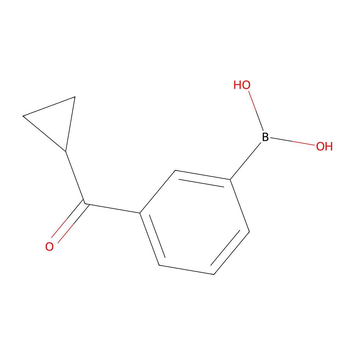 3-(Cyclopropylcarbonyl)phenylboronic acid molecular structure, CAS 2377609-66-8