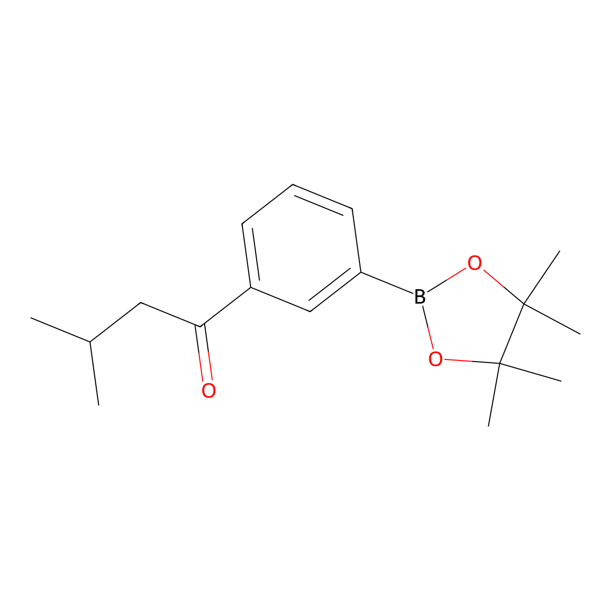 3-(Isopentanoyl)phenylboronic acid pinacol ester molecular structure, CAS 2377609-74-8