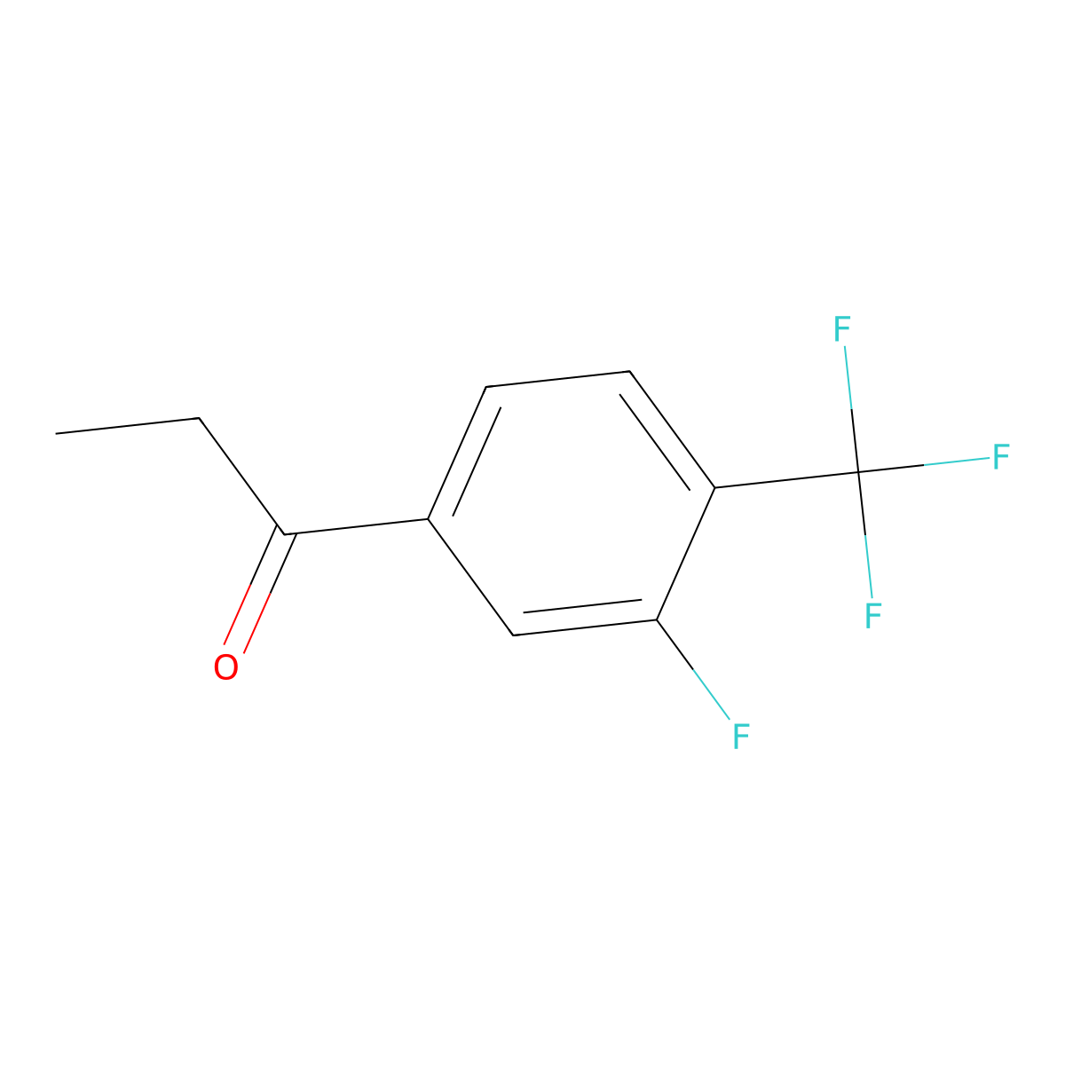 3'-Fluoro-4'-(trifluoromethyl)propiophenone molecular structure, CAS 237761-78-3
