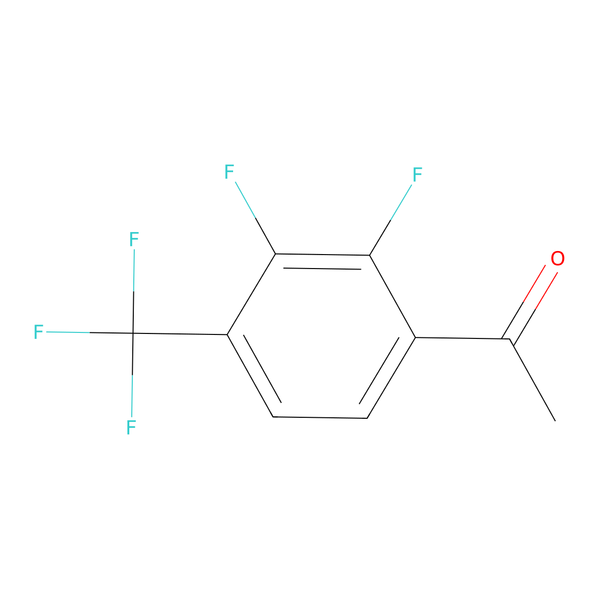 1-(2,3-Difluoro-4-(trifluoromethyl)phenyl)ethanone molecular structure, CAS 237761-82-9