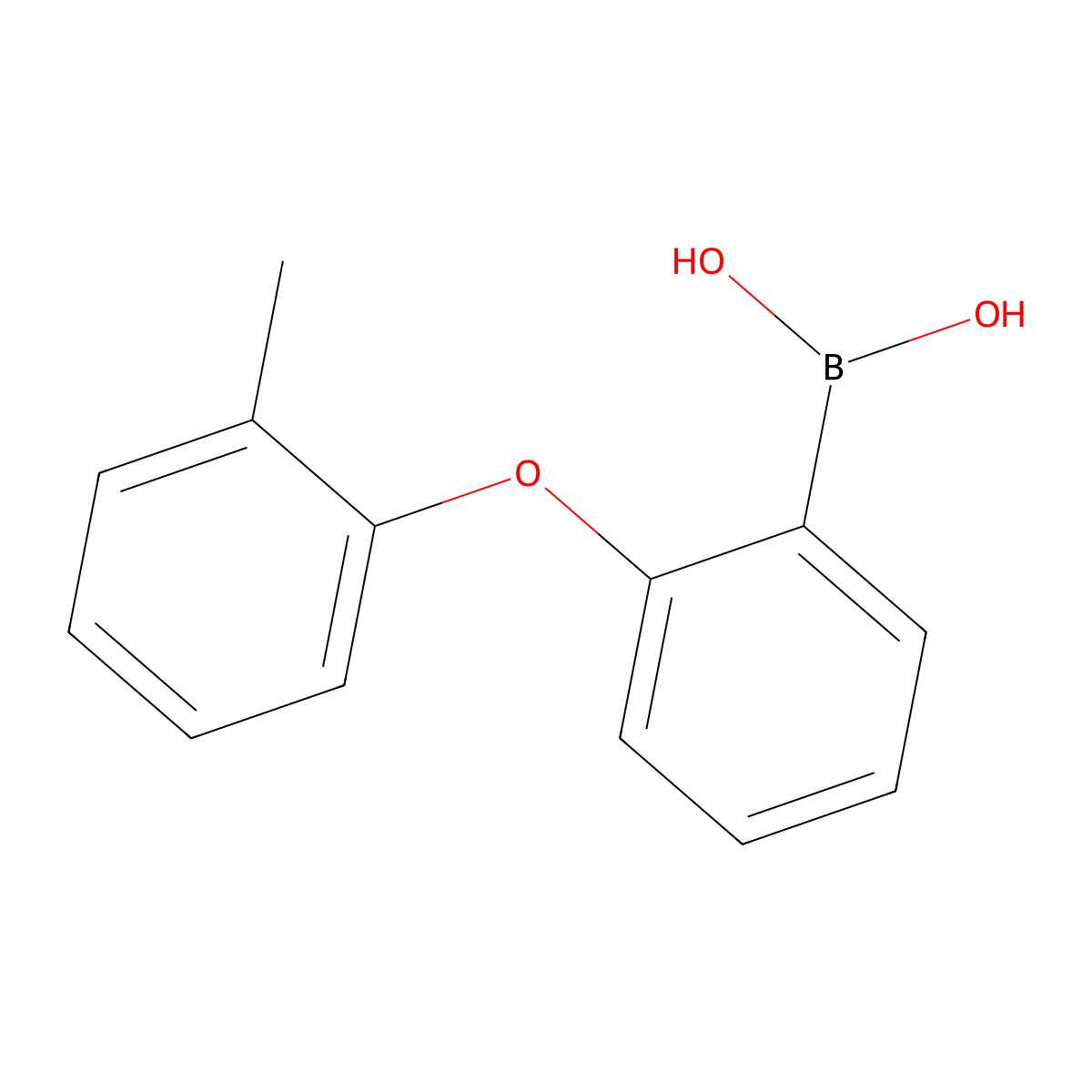 2-(2-Methylphenoxy)phenylboronic acid molecular structure, CAS 2377610-09-6