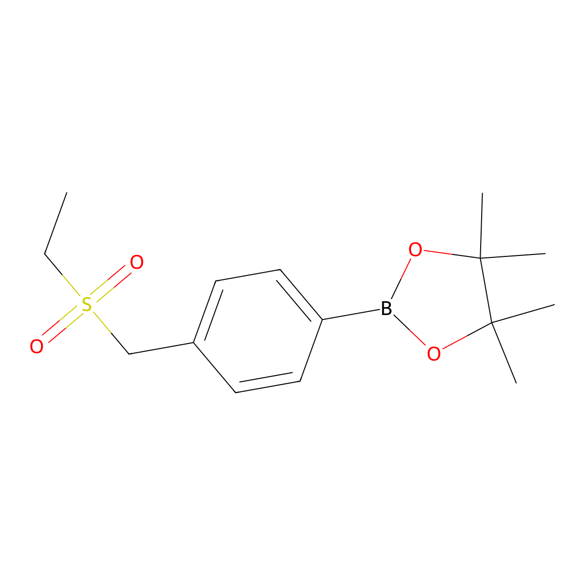 4-[(Ethanesulfonyl)methyl]phenylboronic acid pinacol ester molecular structure, CAS 2377610-28-9