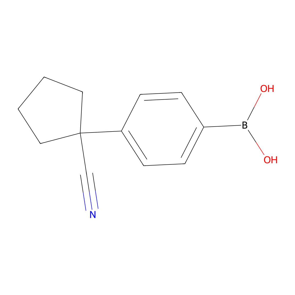 [4-(1-Cyanocyclopentyl)phenyl]boronic acid molecular structure, CAS 2377610-97-2