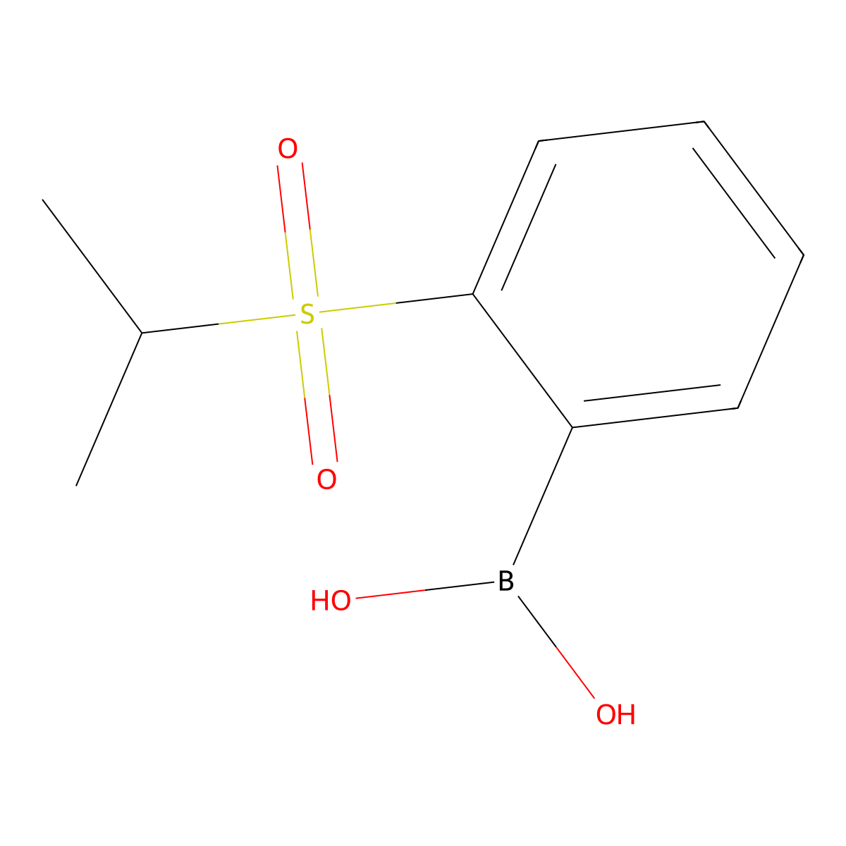 [2-(Propane-2-sulfonyl)phenyl]boronic acid molecular structure, CAS 2377611-12-4