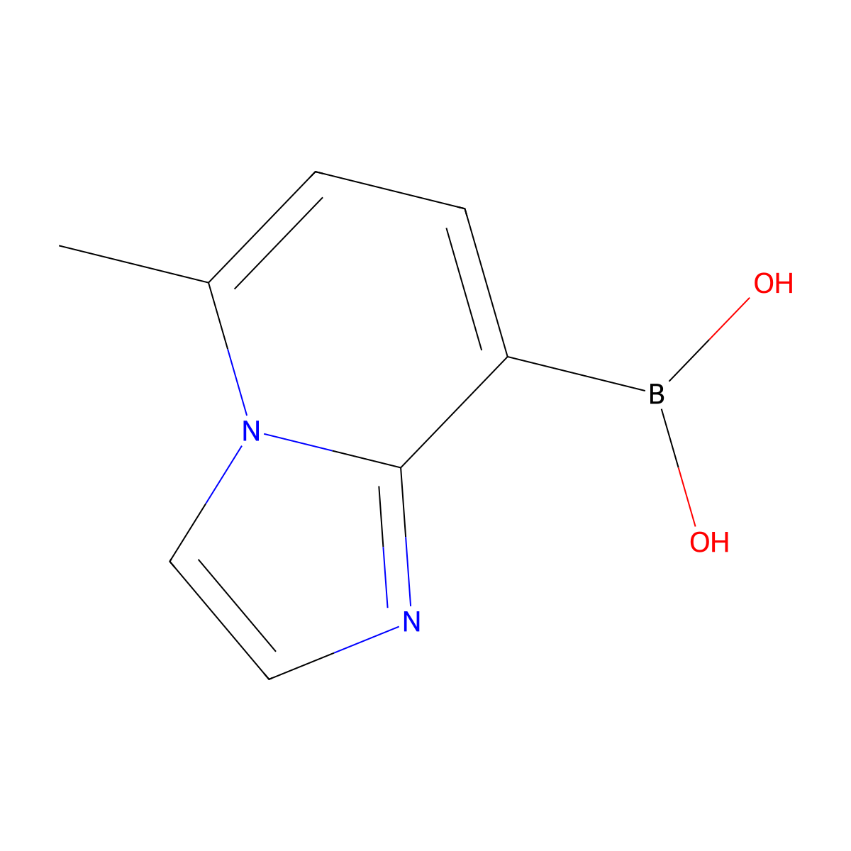 (5-Methylimidazo[1,2-a]pyridin-8-yl)boronic acid molecular structure, CAS 2377611-24-8