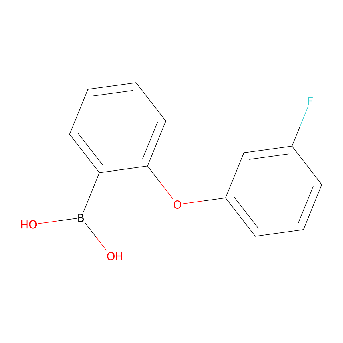 2-(3-Fluorophenoxy)phenylboronic acid molecular structure, CAS 2377611-27-1