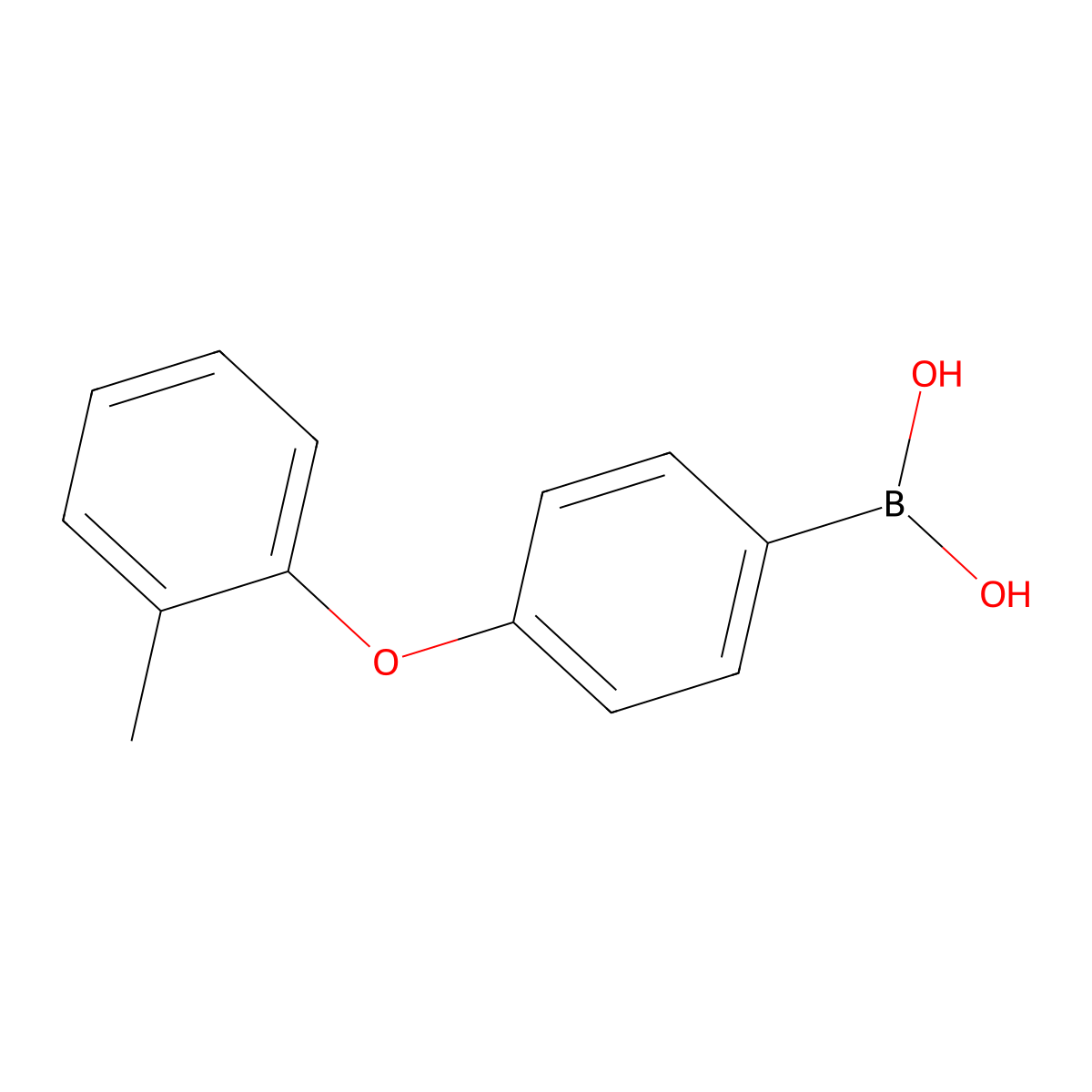 4-(2-Methylphenoxy)phenylboronic acid molecular structure, CAS 2377611-37-3