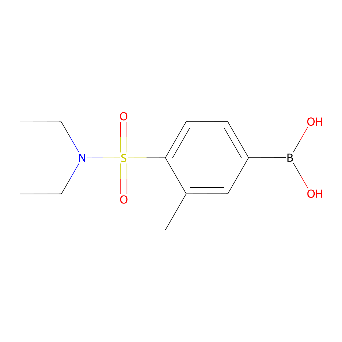 [4-(Diethylsulfamoyl)-3-methylphenyl]boronic acid molecular structure, CAS 2377611-59-9