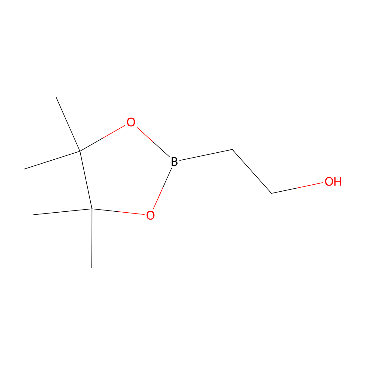 2-(4,4,5,5-Tetramethyl-1,3,2-dioxaborolan-2-yl)ethan-1-ol molecular structure, CAS 2377611-64-6