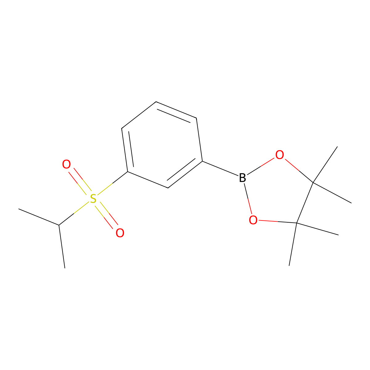 3-(Isopropanesulfonyl)phenylboronic acid pinacol ester molecular structure, CAS 2377611-65-7