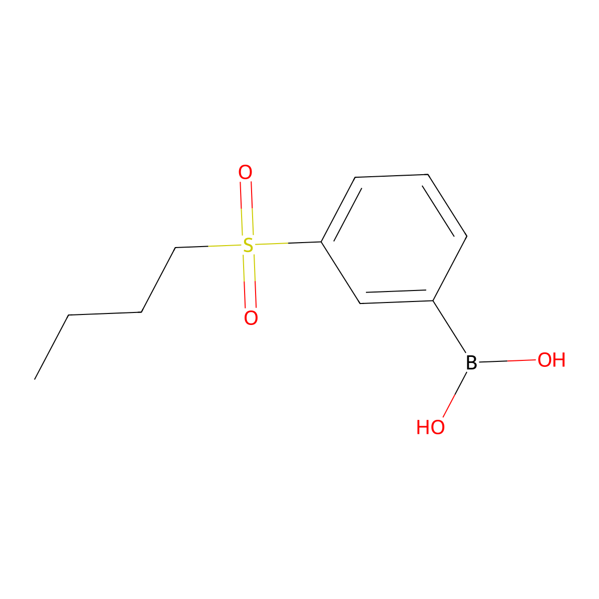 3-(Butane-1-sulfonyl)phenylboronic acid molecular structure, CAS 2377611-73-7