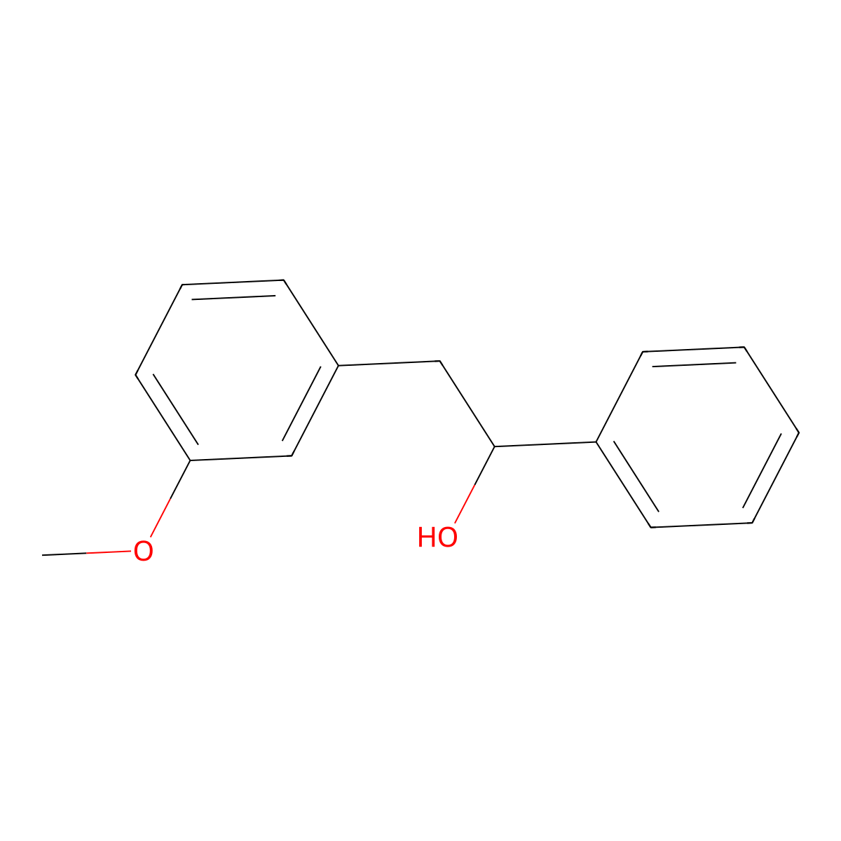 2-(3-Methoxyphenyl)-1-phenylethan-1-ol molecular structure, CAS 237763-20-1
