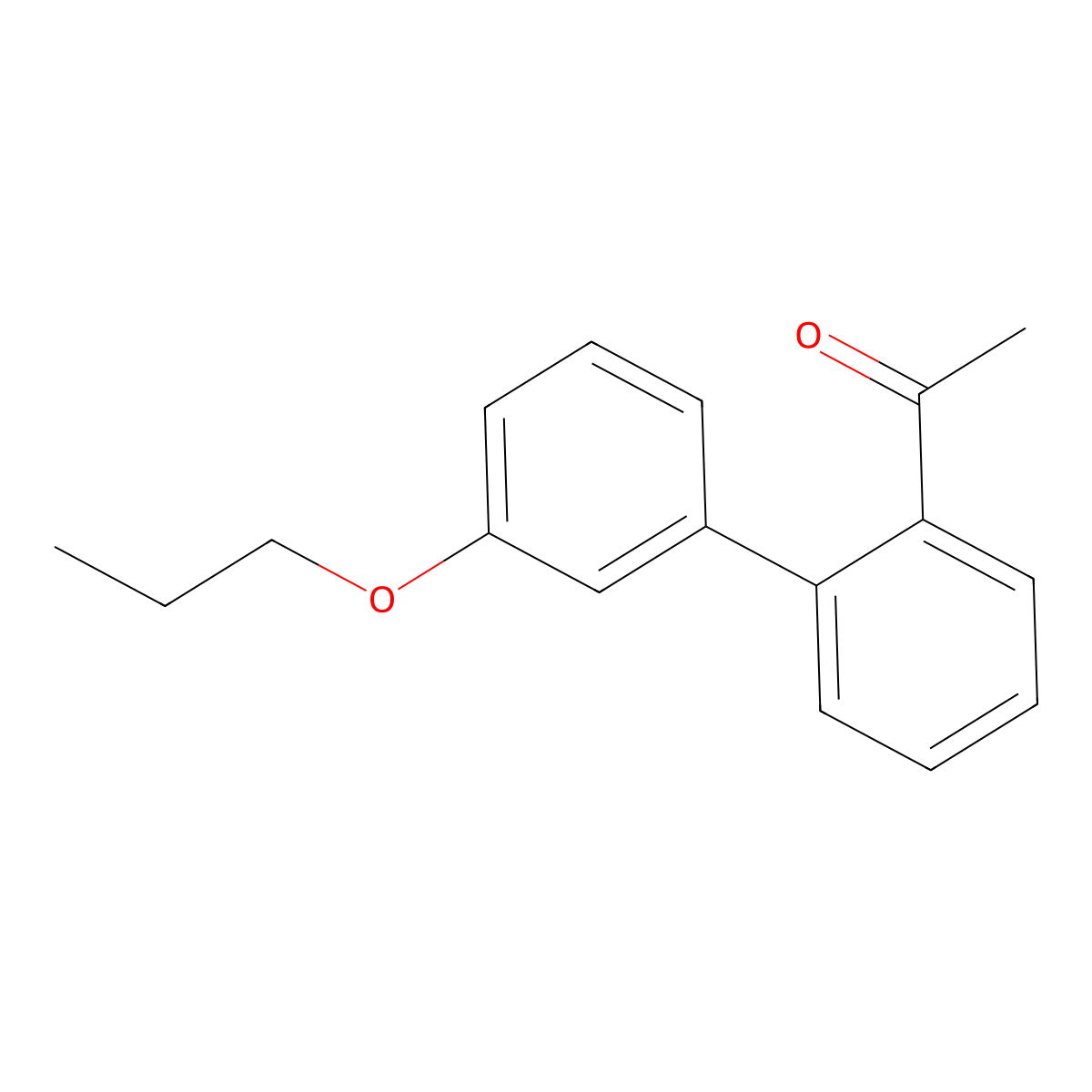 1-(3'-Propoxy[1,1'-biphenyl]-2-yl)ethanone molecular structure, CAS 2377728-87-3