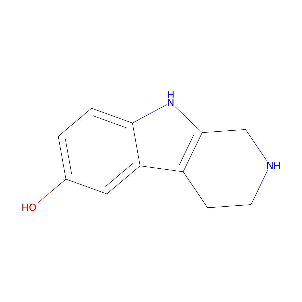 6-Hydroxy-1,2,3,4-tetrahydro-beta-carboline molecular structure, CAS 23778-34-9