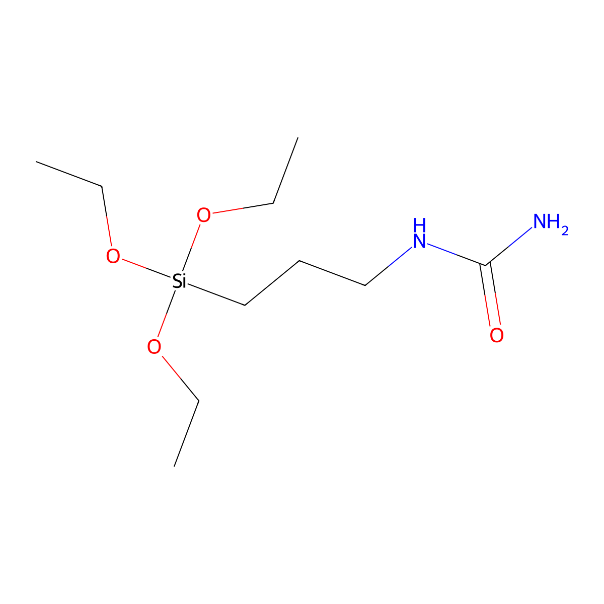 N-(Triethoxysilylpropyl)urea molecular structure, CAS 23779-32-0