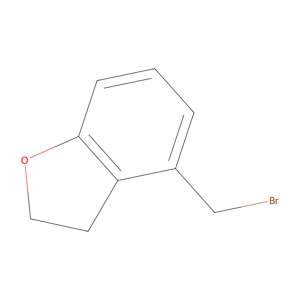 4-(Bromomethyl)-2,3-dihydro-1-benzofuran molecular structure, CAS 2377901-99-8