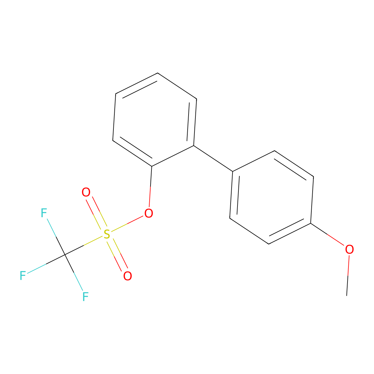 [2-(4-Methoxyphenyl)phenyl] trifluoromethanesulfonate molecular structure, CAS 2377919-66-7