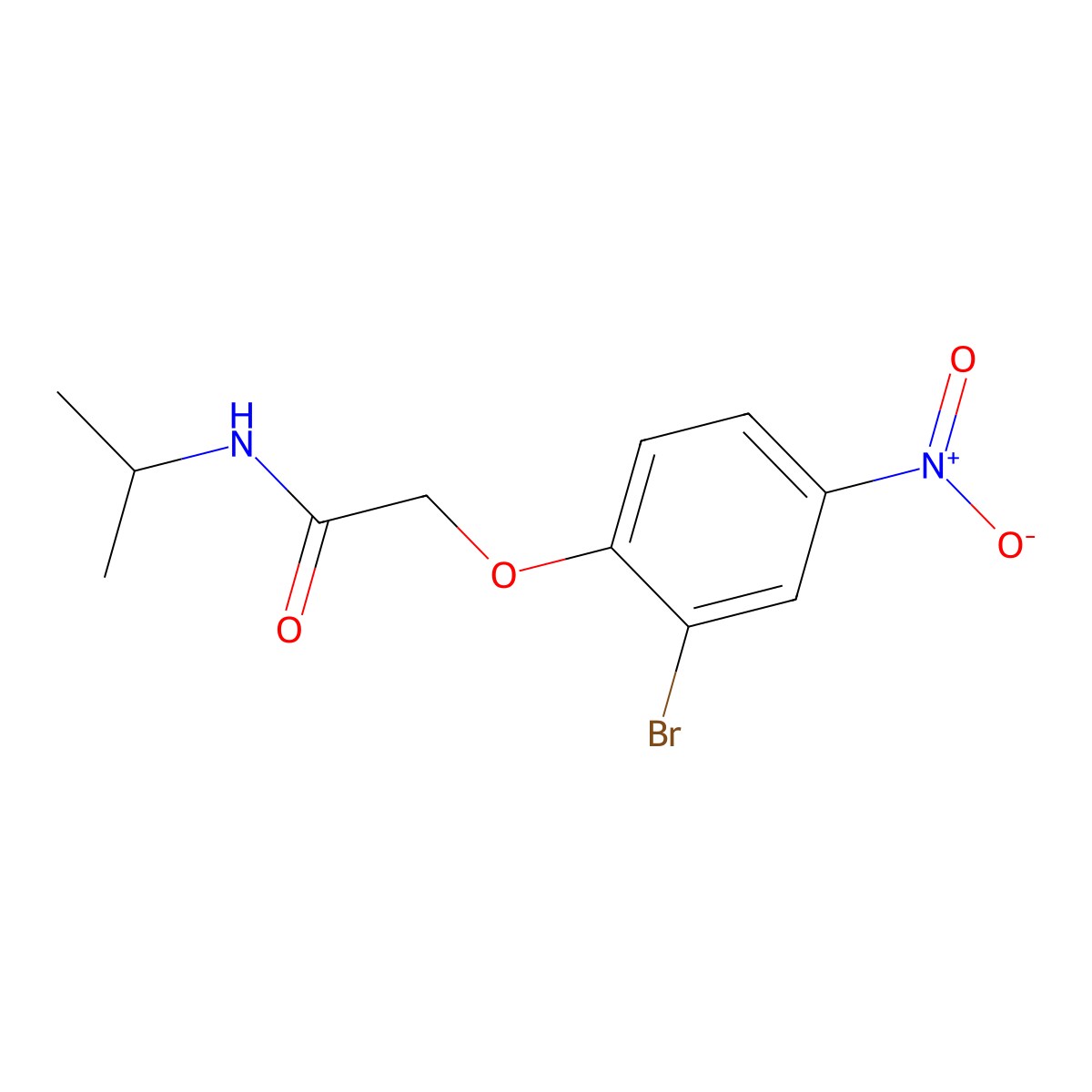 2-(2-Bromo-4-nitrophenoxy)-N-isopropylacetamide molecular structure, CAS 2377920-25-5