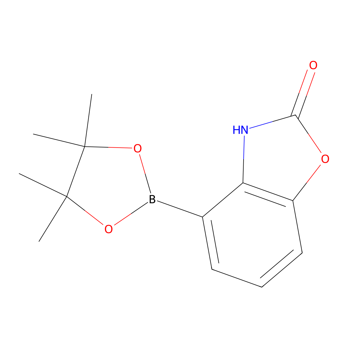 4-(4,4,5,5-Tetramethyl-1,3,2-dioxaborolan-2-yl)benzo[d]oxazol-2(3H)-one molecular structure, CAS 2377991-28-9