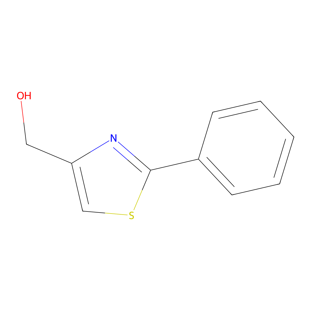 4-(Hydroxymethyl)-2-phenyl-1,3-thiazole molecular structure, CAS 23780-13-4