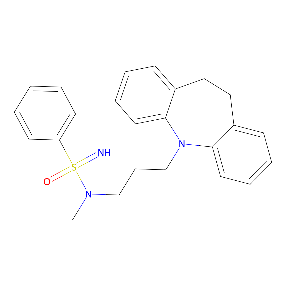N-(3-(10,11-Dihydro-5H-dibenzo[b,f]azepin-5-yl)propyl)-N-methylbenzenesulfonimidamide molecular structure, CAS 2378147-02-3