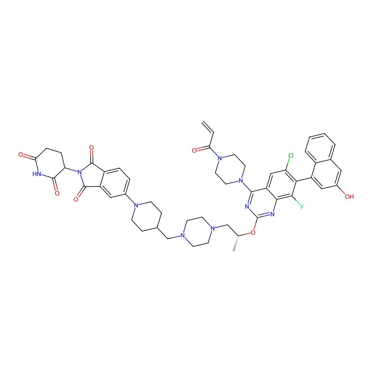 PROTAC KRAS G12C degrader-2 molecular structure, CAS 2378257-72-6