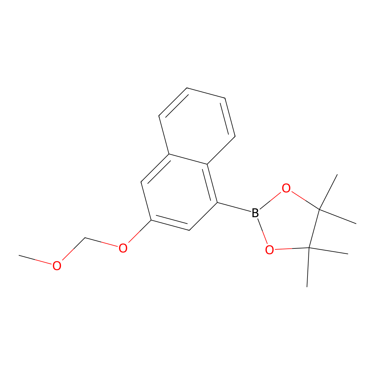 2-(3-(Methoxymethoxy)naphthalen-1-YL)-4,4,5,5-tetramethyl-1,3,2-dioxaborolane molecular structure, CAS 2378262-52-1