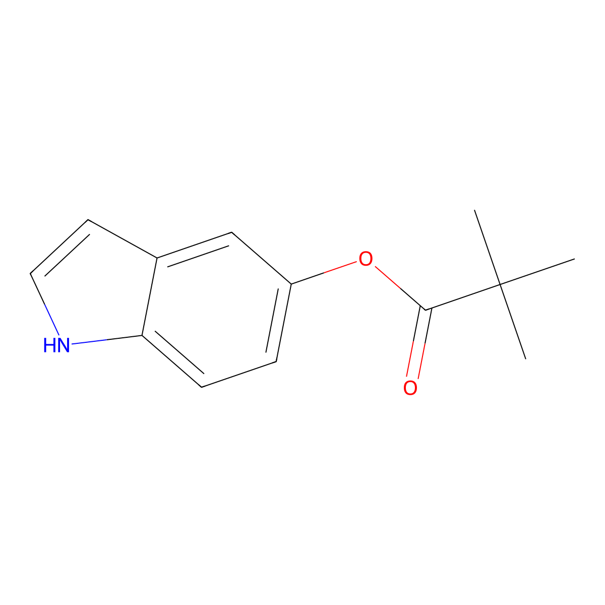 1H-indol-5-yl 2,2-dimethylpropanoate molecular structure, CAS 2378279-82-2