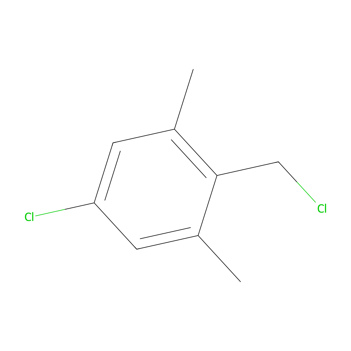 5-Chloro-2-(chloromethyl)-1,3-dimethylbenzene molecular structure, CAS 2378355-99-6