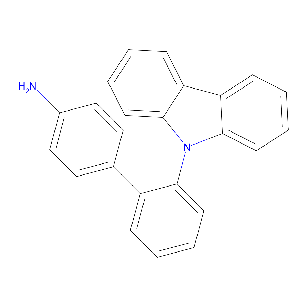 2'-(9H-Carbazol-9-yl)-[1,1'-biphenyl]-4-amine molecular structure, CAS 2378356-17-1