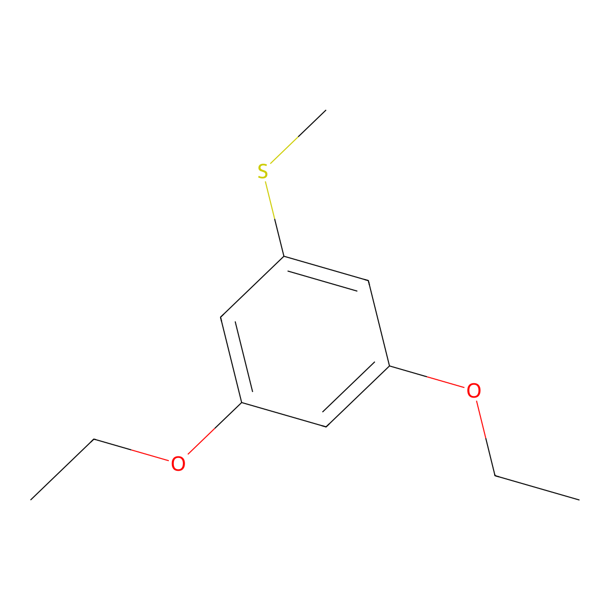 (3,5-Diethoxyphenyl)(methyl)sulfane molecular structure, CAS 2378377-70-7
