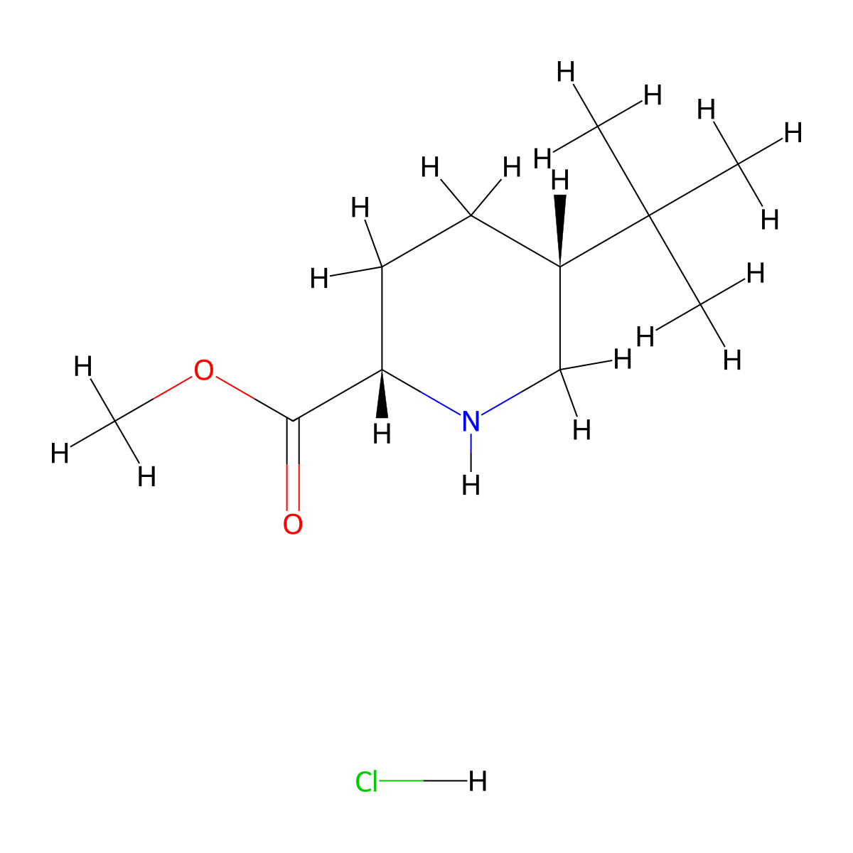 Methyl (2S,5R)-5-tert-butylpiperidine-2-carboxylate;hydrochloride molecular structure, CAS 2378490-62-9