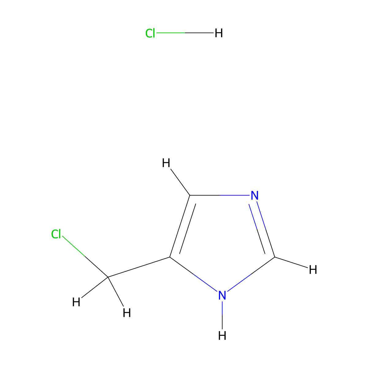 4-(Chloromethyl)-1H-imidazole hydrochloride molecular structure, CAS 23785-22-0