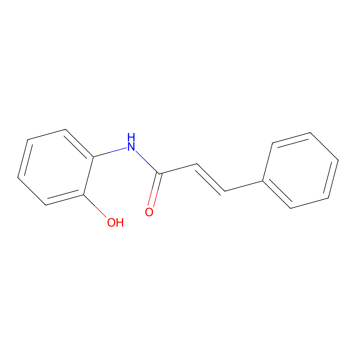 N-(2-Hydroxyphenyl)-3-phenyl-2-propenamide molecular structure, CAS 23785-53-7