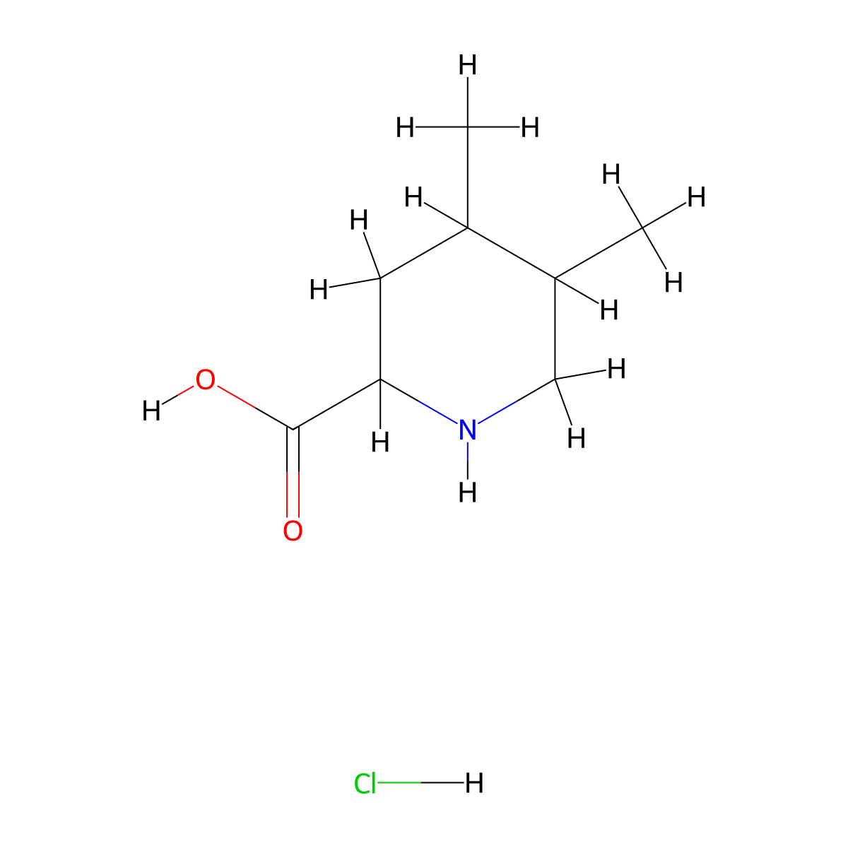 4,5-Dimethylpiperidine-2-carboxylic acid hydrochloride molecular structure, CAS 2378501-35-8