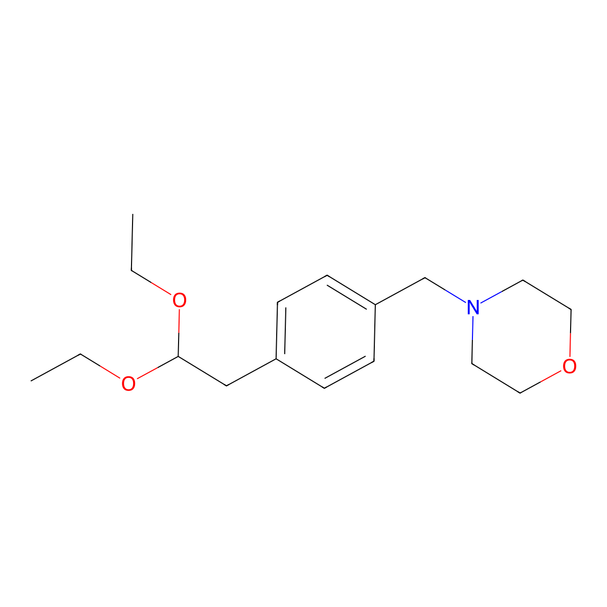4-{[4-(2,2-Diethoxyethyl)phenyl]methyl}morpholine molecular structure, CAS 2378501-37-0