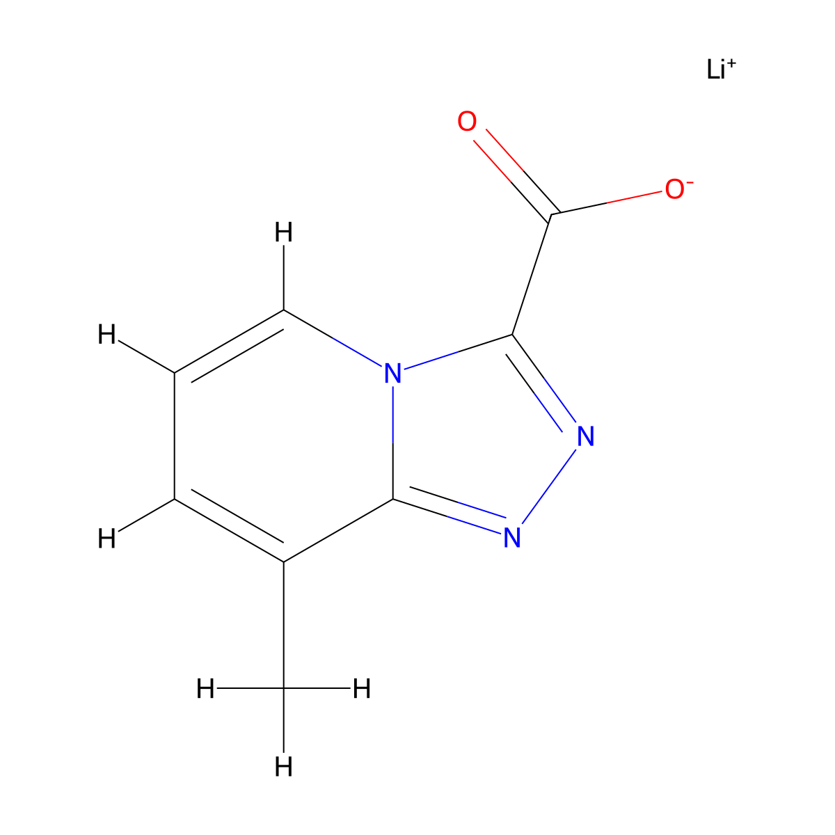 Lithium 8-methyl-[1,2,4]triazolo[4,3-a]pyridine-3-carboxylate molecular structure, CAS 2378501-45-0
