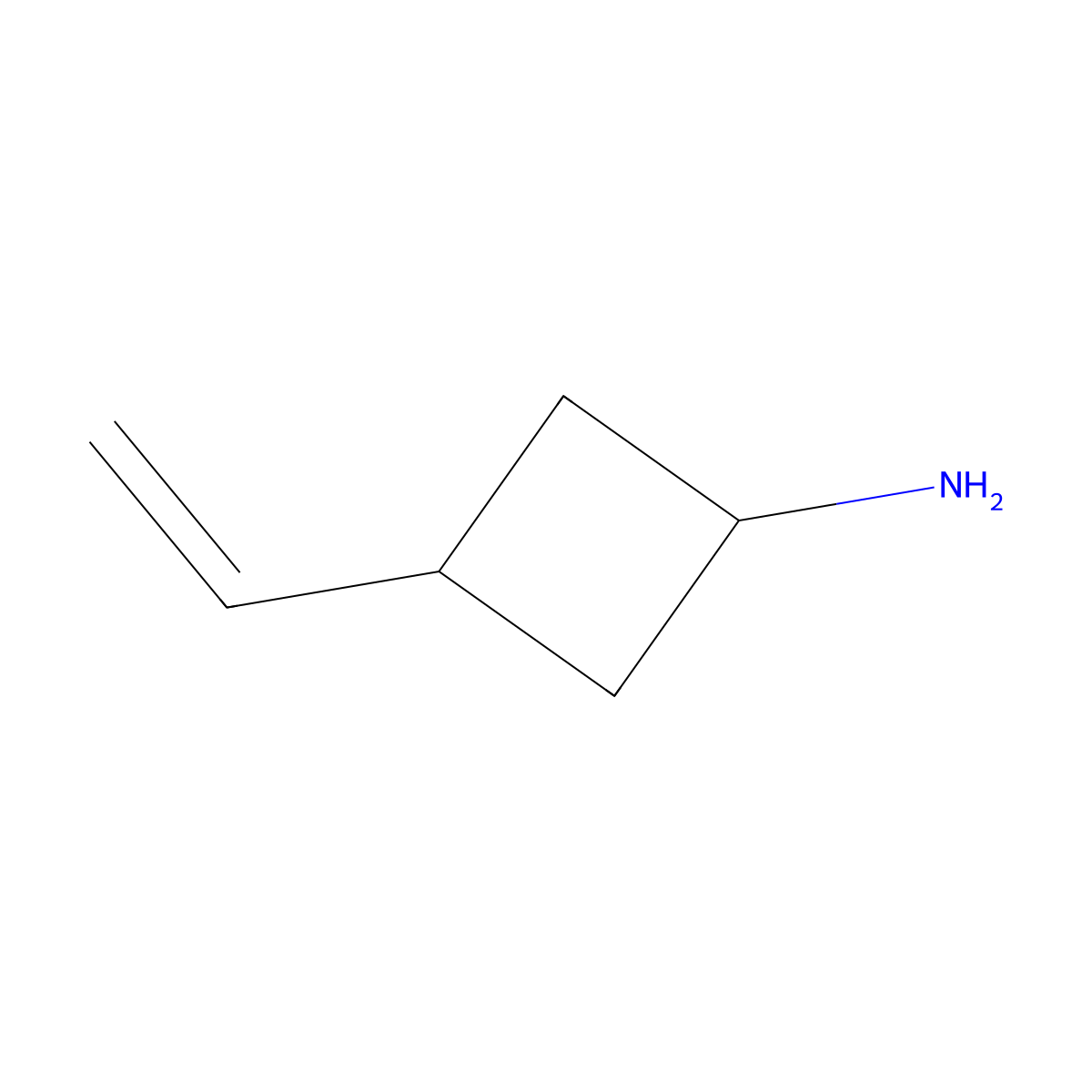 3-Ethenylcyclobutan-1-amine molecular structure, CAS 2378501-63-2