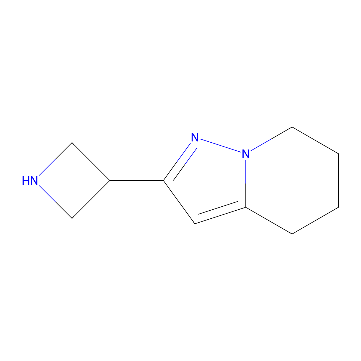 3-{4H,5H,6H,7H-pyrazolo[1,5-a]pyridin-2-yl}azetidine molecular structure, CAS 2378501-89-2