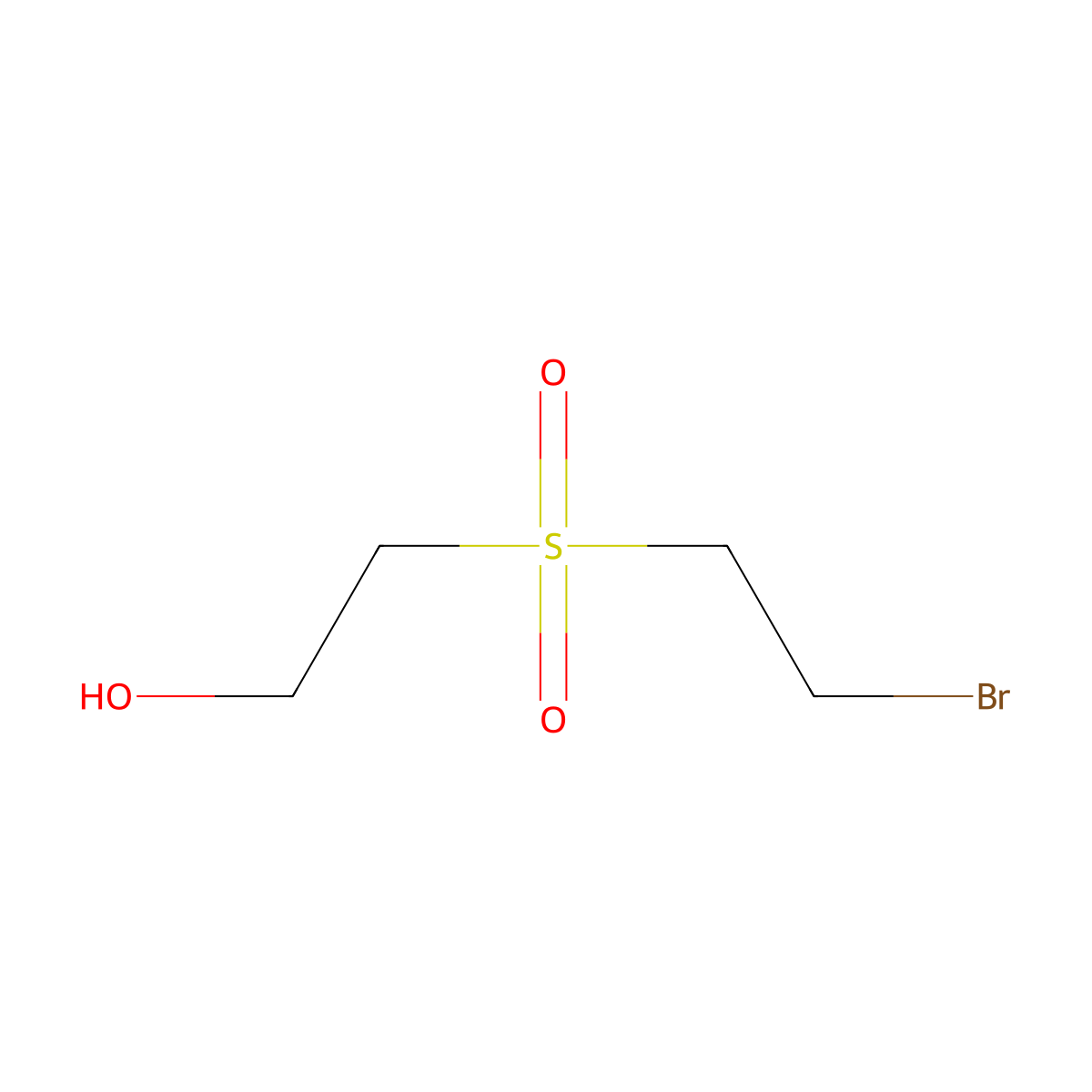 2-(2-Bromoethanesulfonyl)ethan-1-ol molecular structure, CAS 2378502-27-1