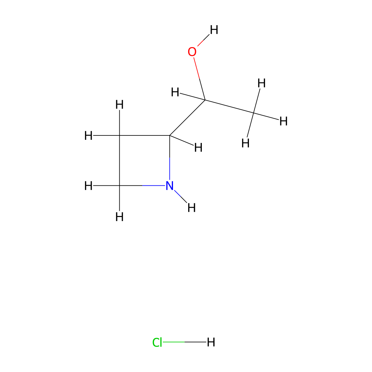 1-(Azetidin-2-yl)ethan-1-ol hydrochloride molecular structure, CAS 2378502-73-7