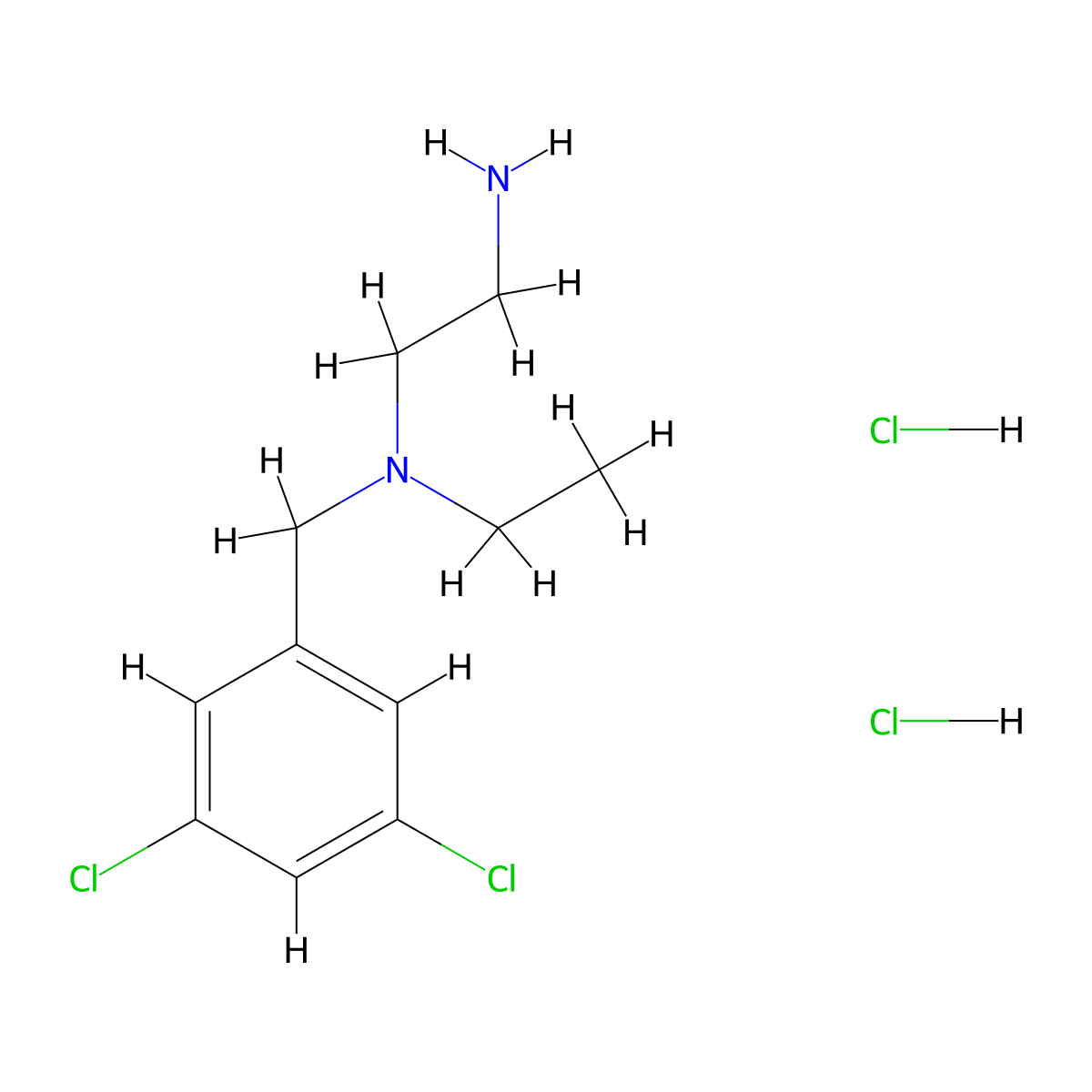(2-Aminoethyl)[(3,5-dichlorophenyl)methyl]ethylamine dihydrochloride molecular structure, CAS 2378502-83-9