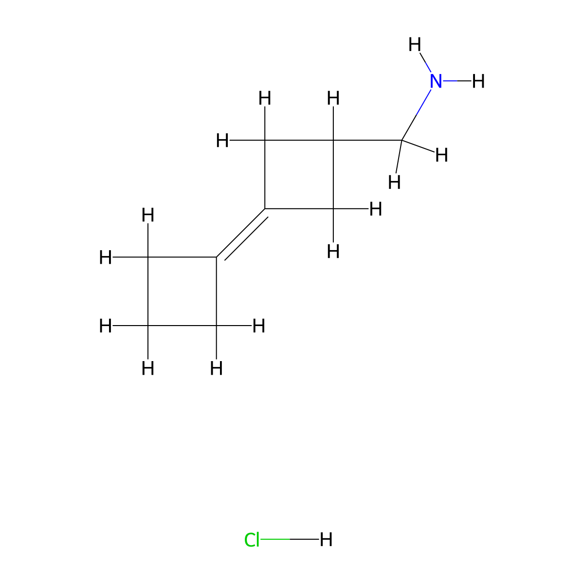 (3-Cyclobutylidenecyclobutyl)methanamine hydrochloride molecular structure, CAS 2378503-06-9