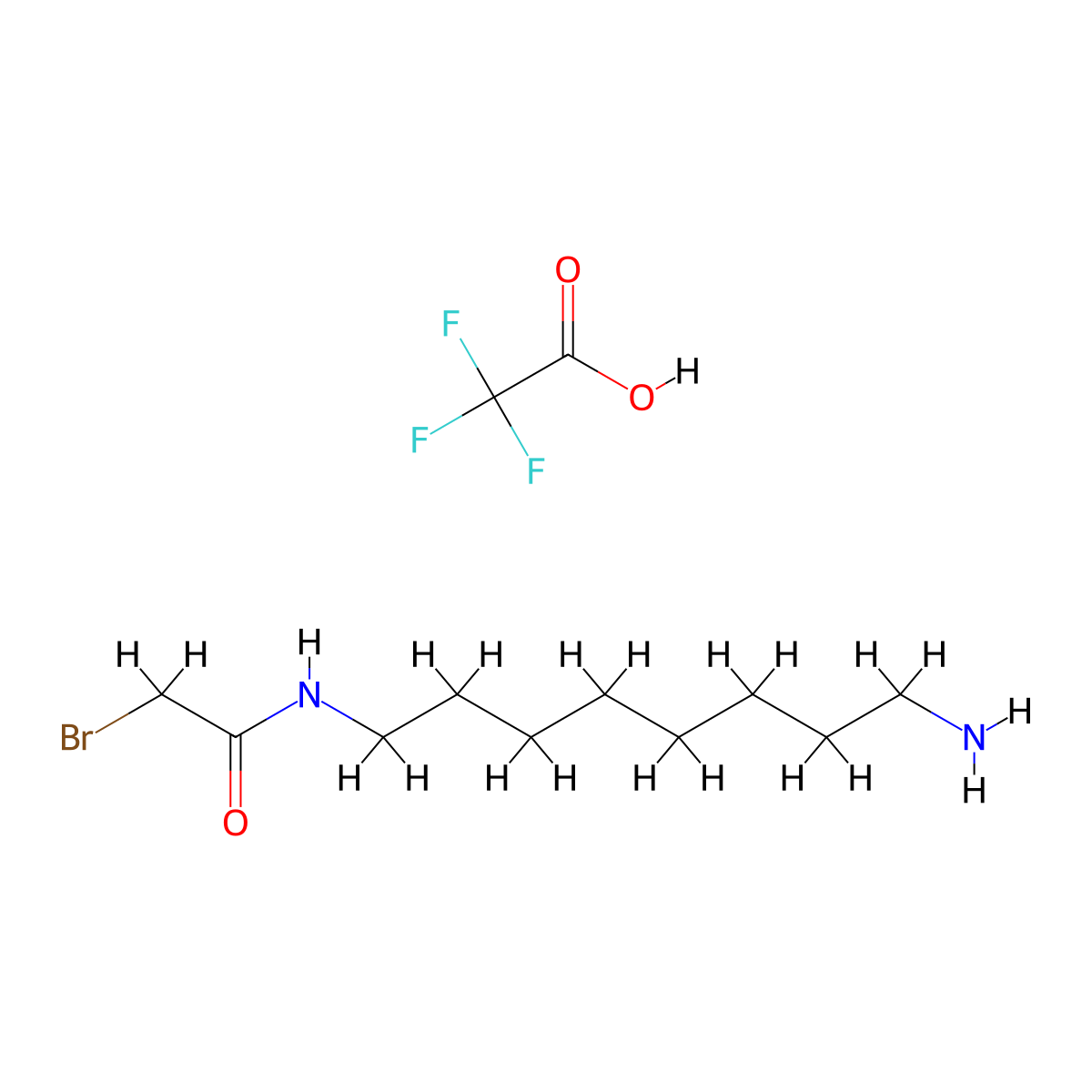 N-(8-aminooctyl)-2-bromoacetamide,trifluoroaceticacid molecular structure, CAS 2378503-42-3