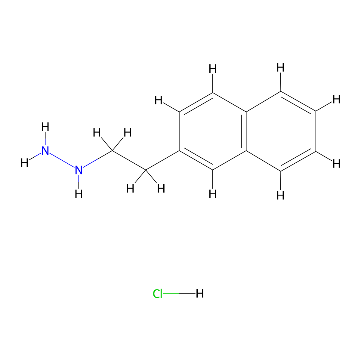 [2-(Naphthalen-2-yl)ethyl]hydrazine hydrochloride molecular structure, CAS 2378503-90-1