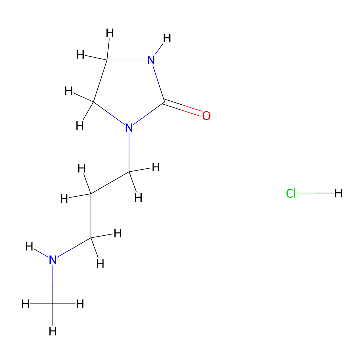 1-[3-(Methylamino)propyl]imidazolidin-2-one hydrochloride molecular structure, CAS 2378506-74-0