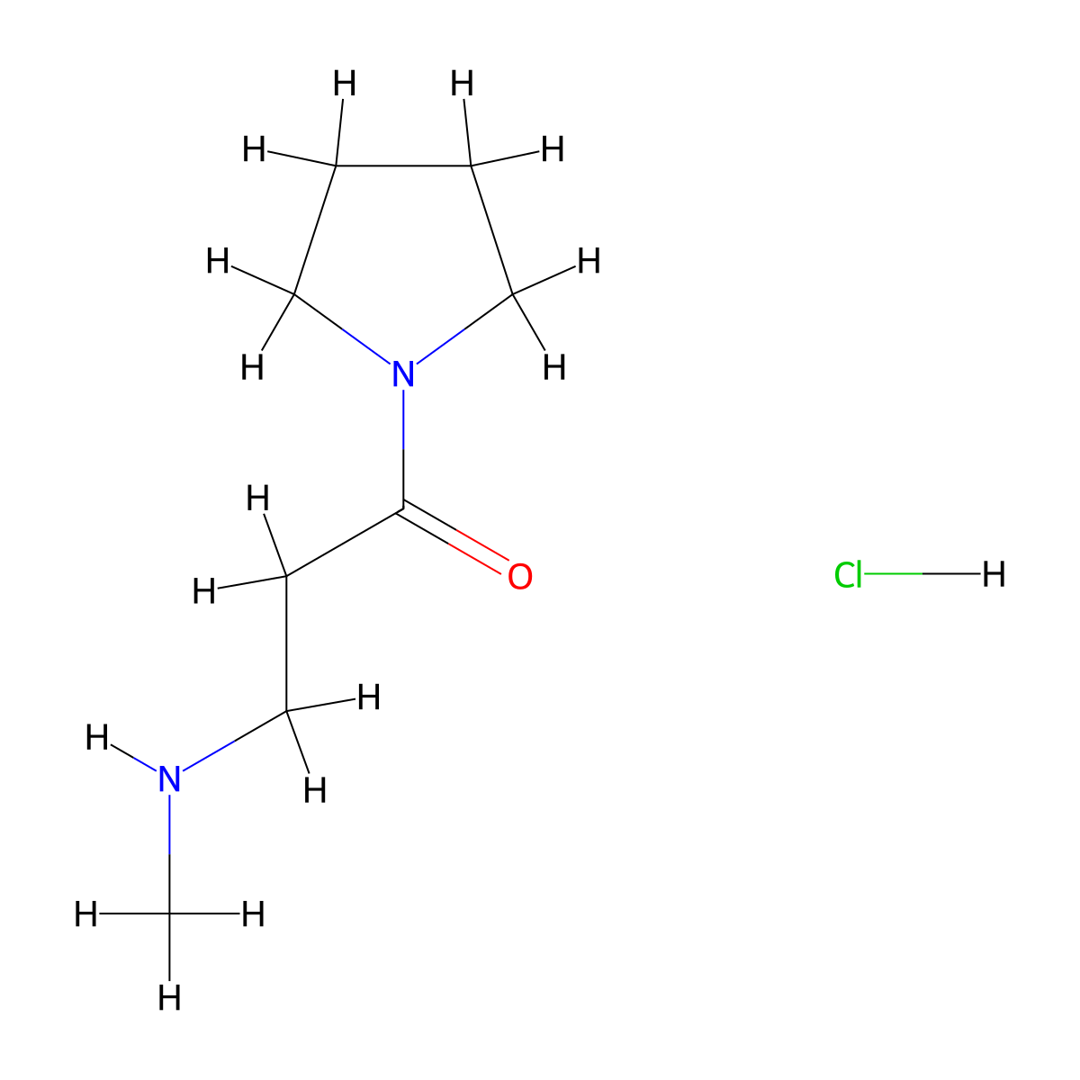 3-(Methylamino)-1-(pyrrolidin-1-yl)propan-1-one hydrochloride molecular structure, CAS 2378506-77-3