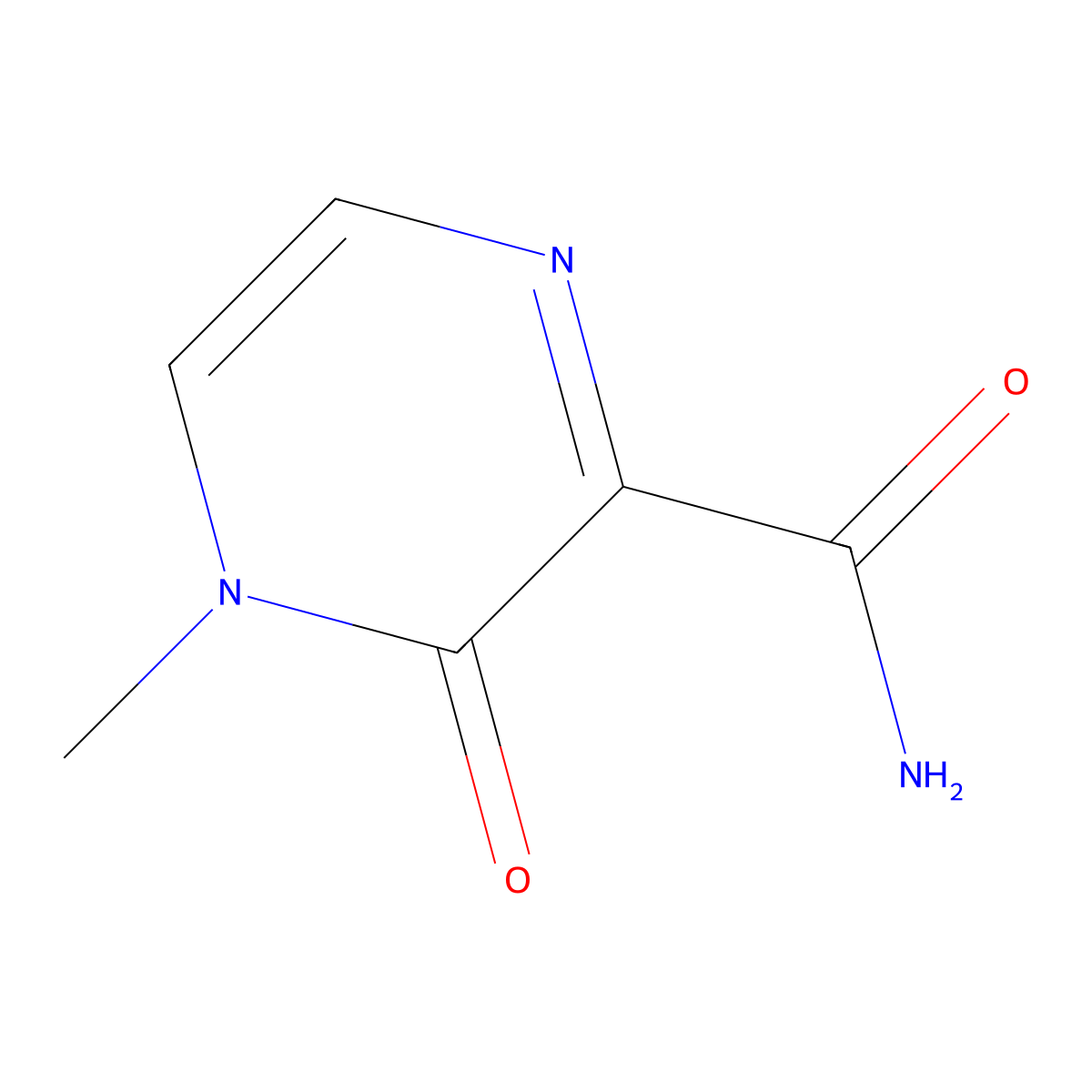 4-Methyl-3-oxo-3,4-dihydropyrazine-2-carboxamide molecular structure, CAS 2378506-98-8