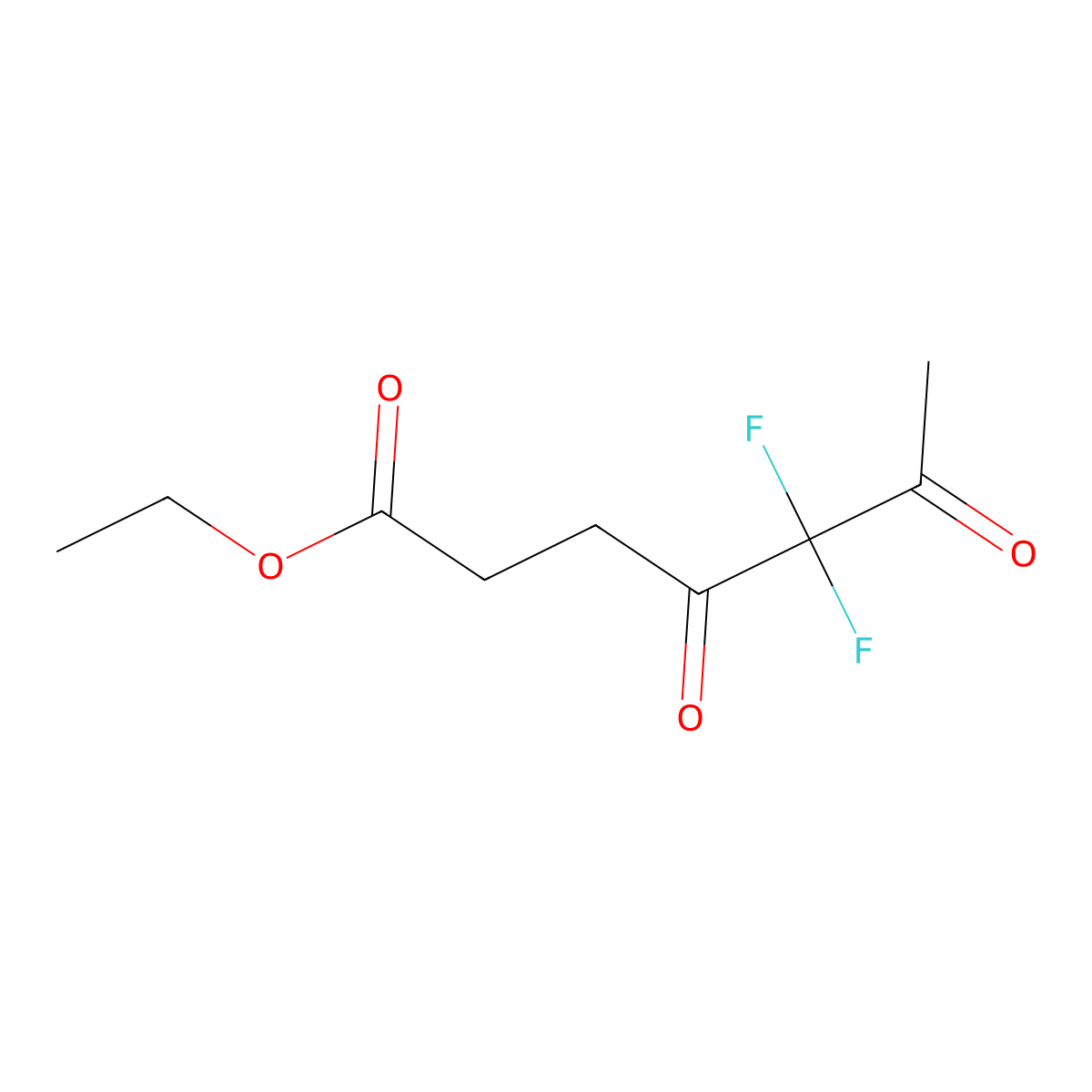 Ethyl 5,5-difluoro-4,6-dioxoheptanoate molecular structure, CAS 2378507-00-5